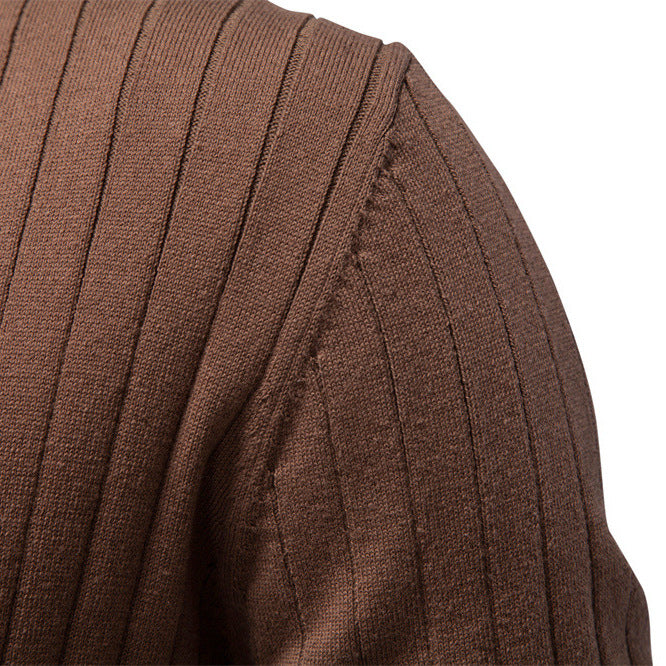 New Mens Business-casual Contrast-color Polo Shirt With Short Sleeves