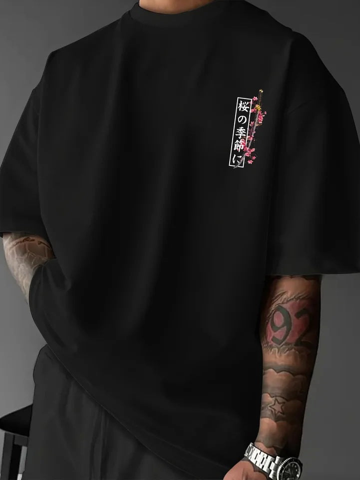 Men's Summer Loose-fit T-shirt Suitable For
